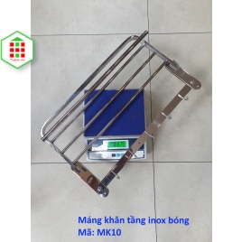 MÁNG KHĂN 2 TẦNG INOX BÓNG MK10