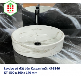 LAVABO ĐỂ BÀN CAO CẤP KASSANI KS-8846