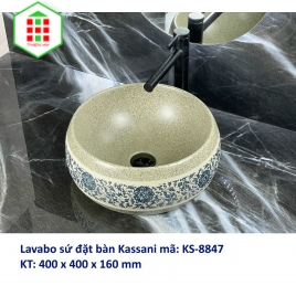 LAVABO ĐỂ BÀN CAO CẤP KASSANI KS-8847