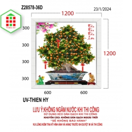 TRANH UV 30X60 (1M2X1M2) 6 VIÊN Z28578