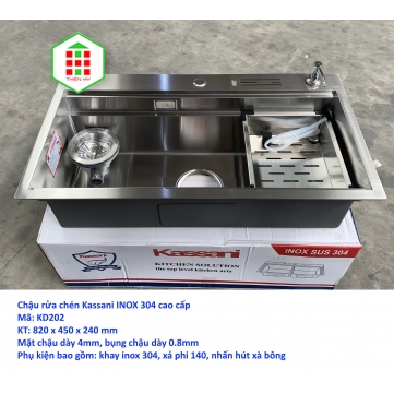 CHẬU RC CHÉN KASSANI INOX 304 CAO CẤP