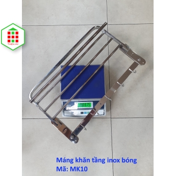 MÁNG KHĂN 2 TẦNG INOX BÓNG MK10