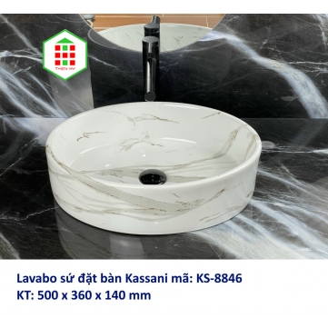 LAVABO ĐỂ BÀN CAO CẤP KASSANI KS-8846